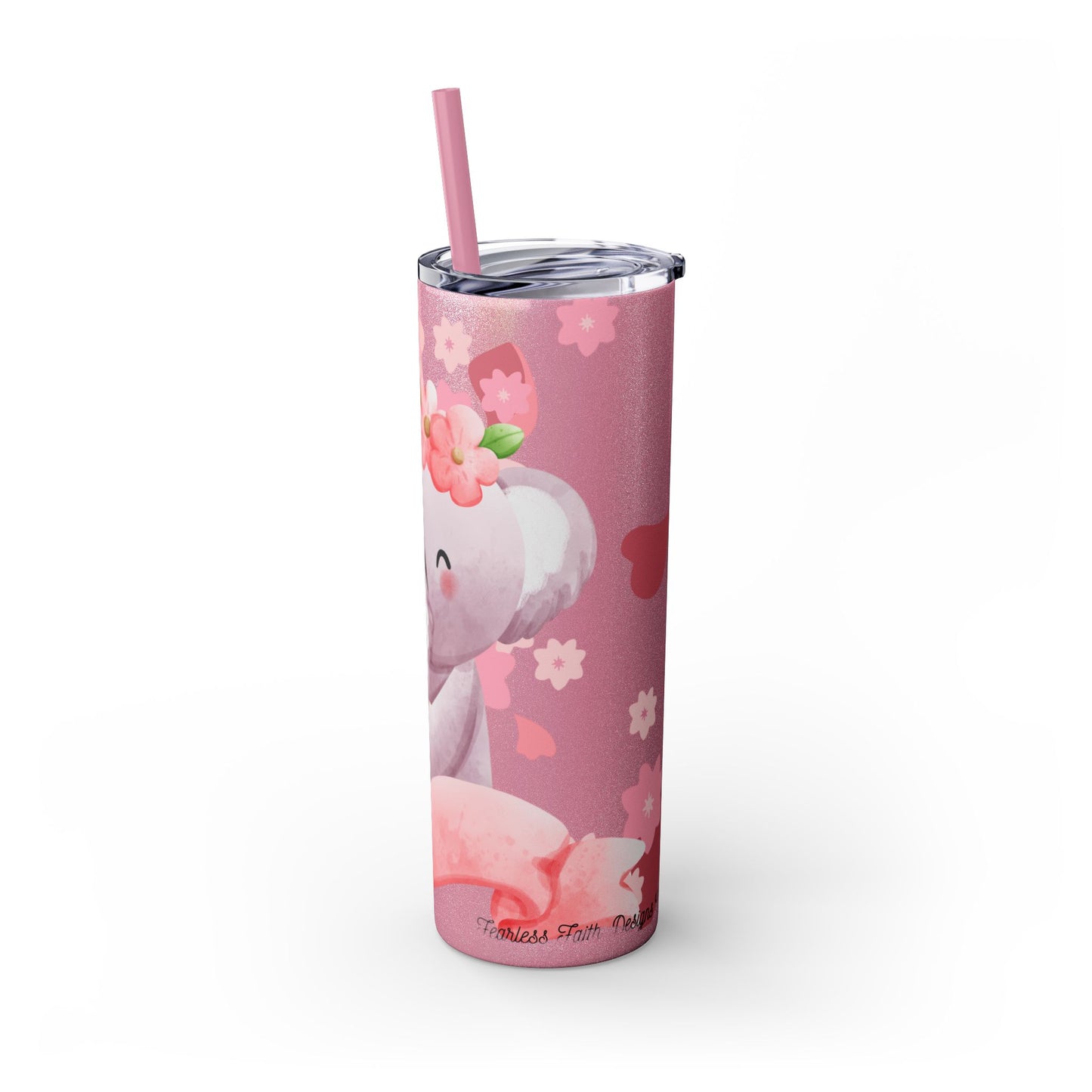 Cute Koala Skinny Tumbler with Straw - 20oz | Unshakable, Unconditional, Unstoppable