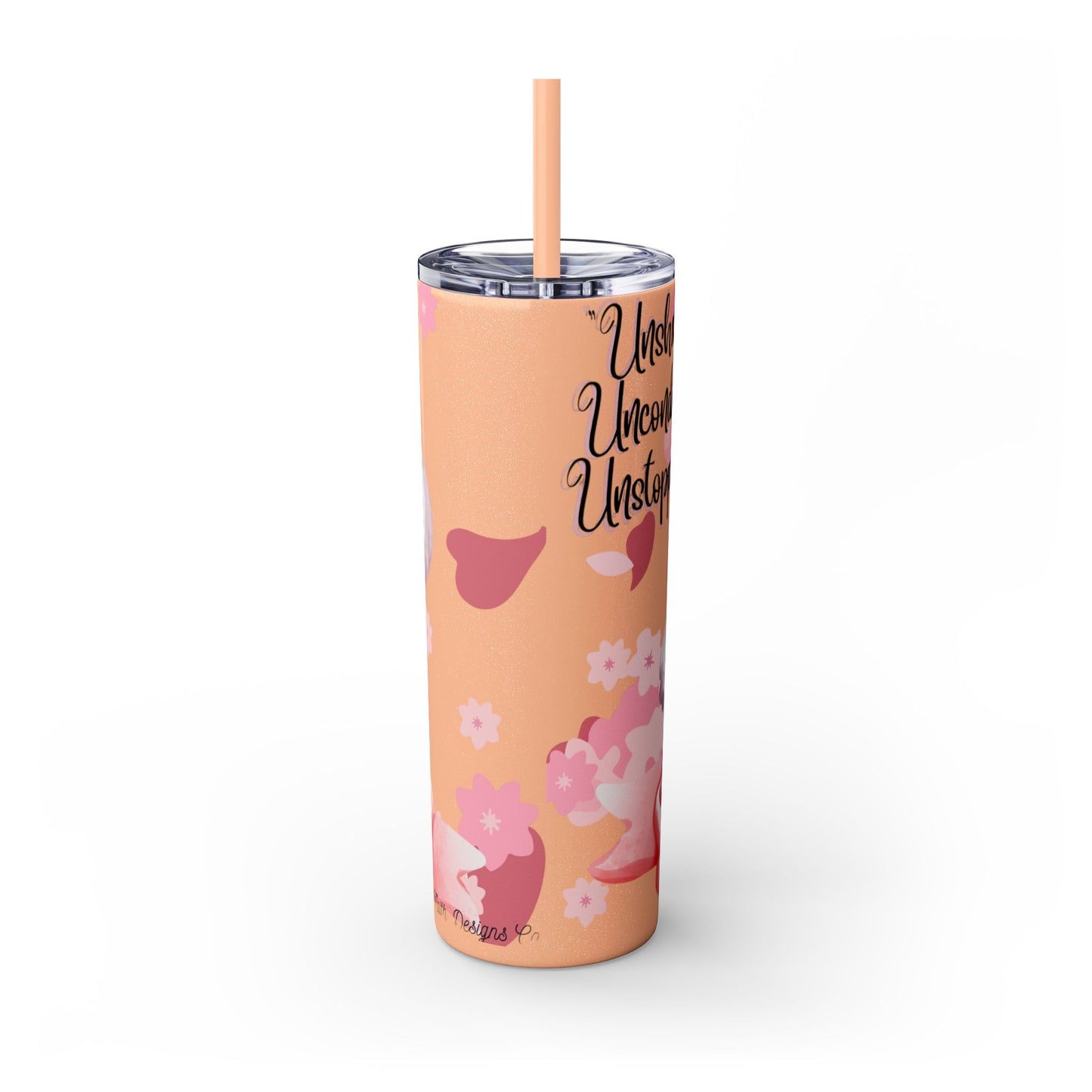 Cute Koala Skinny Tumbler with Straw - 20oz | Unshakable, Unconditional, Unstoppable