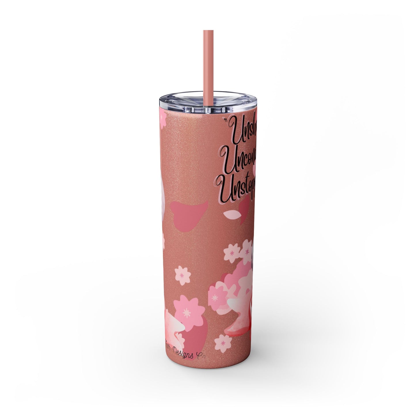 Cute Koala Skinny Tumbler with Straw - 20oz | Unshakable, Unconditional, Unstoppable