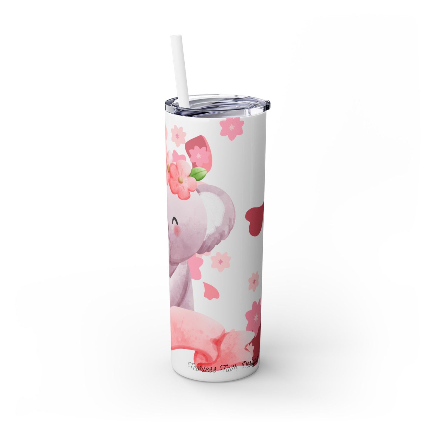 Cute Koala Skinny Tumbler with Straw - 20oz | Unshakable, Unconditional, Unstoppable
