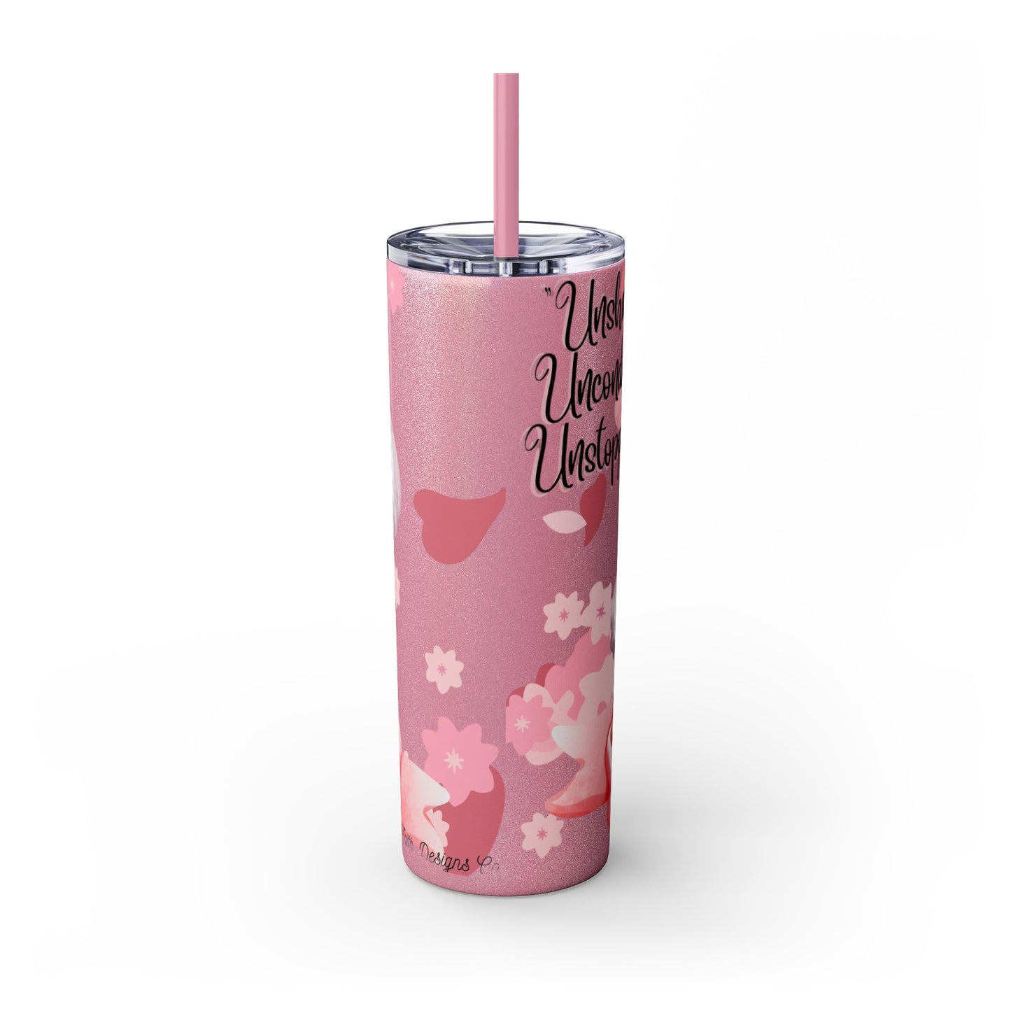 Cute Koala Skinny Tumbler with Straw - 20oz | Unshakable, Unconditional, Unstoppable