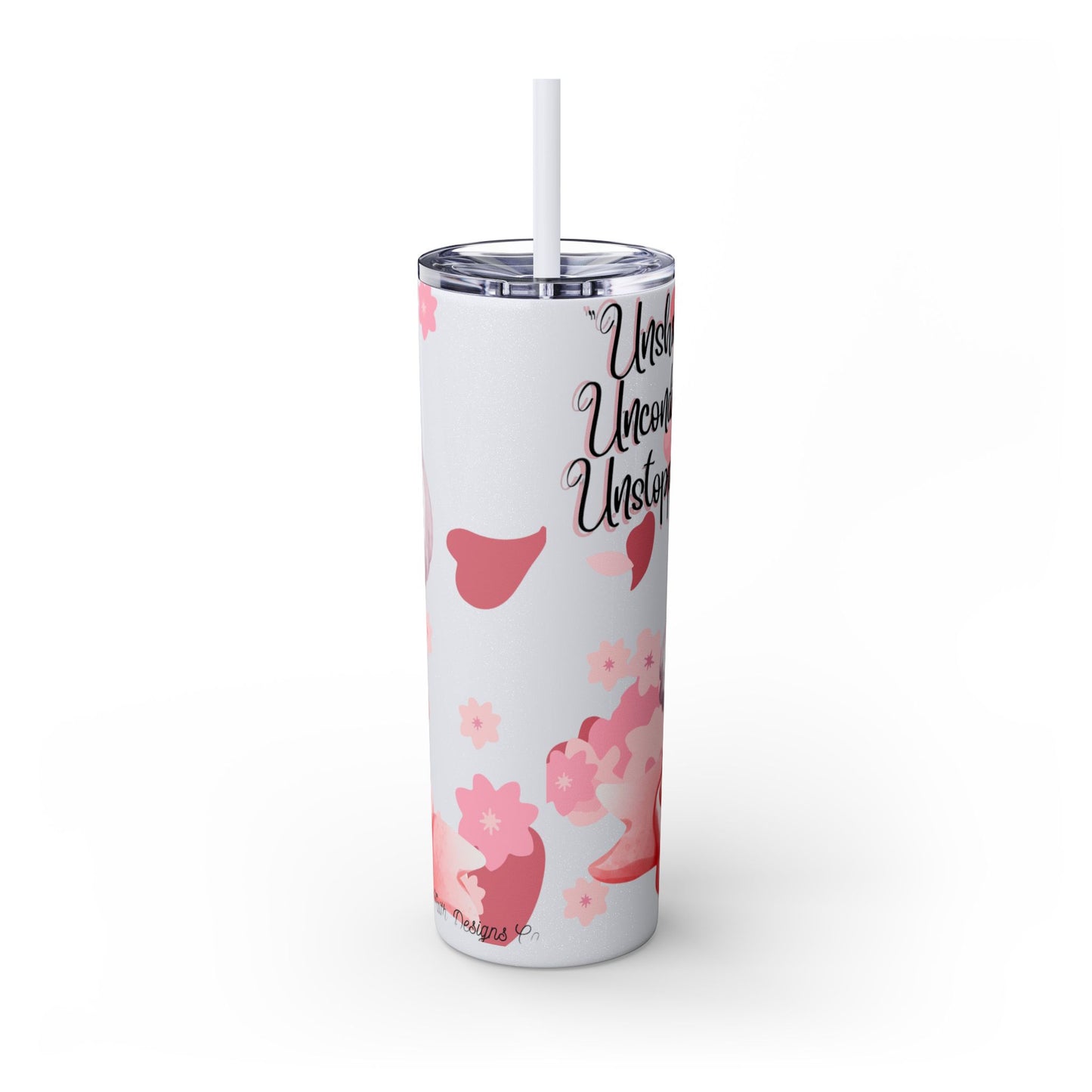 Cute Koala Skinny Tumbler with Straw - 20oz | Unshakable, Unconditional, Unstoppable