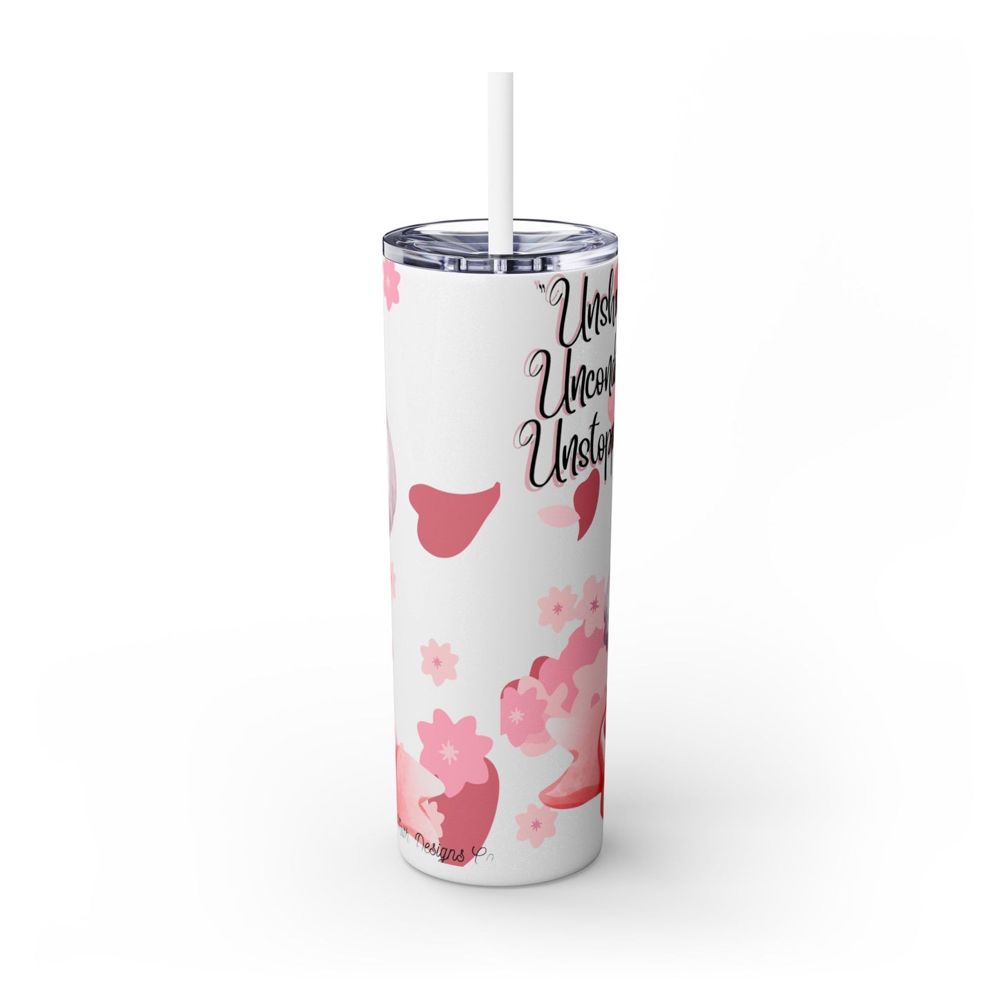 Cute Koala Skinny Tumbler with Straw - 20oz | Unshakable, Unconditional, Unstoppable