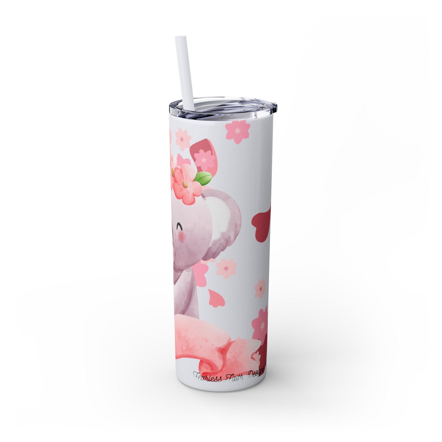 Cute Koala Skinny Tumbler with Straw - 20oz | Unshakable, Unconditional, Unstoppable