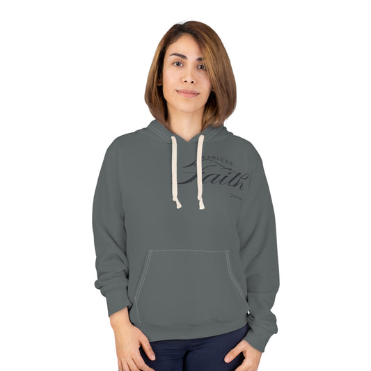 Fearless Faith Designs Company Logo Hoodie | Unisex Pullover for Spiritual Comfort